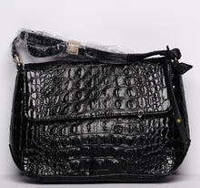 Load image into Gallery viewer, Croc Alligator Crossbody Bag (Colors: Salmon, Blue, Black, Brown)
