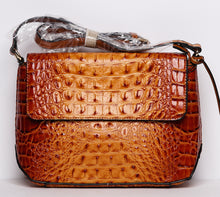 Load image into Gallery viewer, Croc Alligator Crossbody Bag (Colors: Salmon, Blue, Black, Brown)
