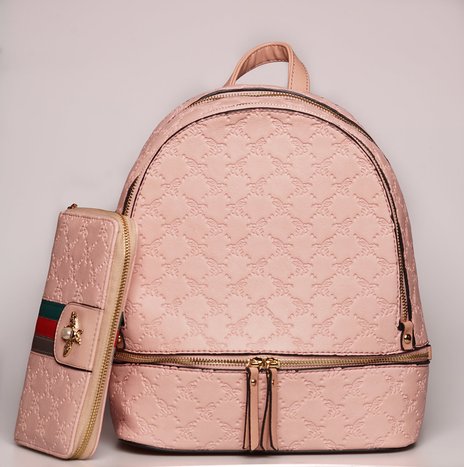 Bee backpack online leather