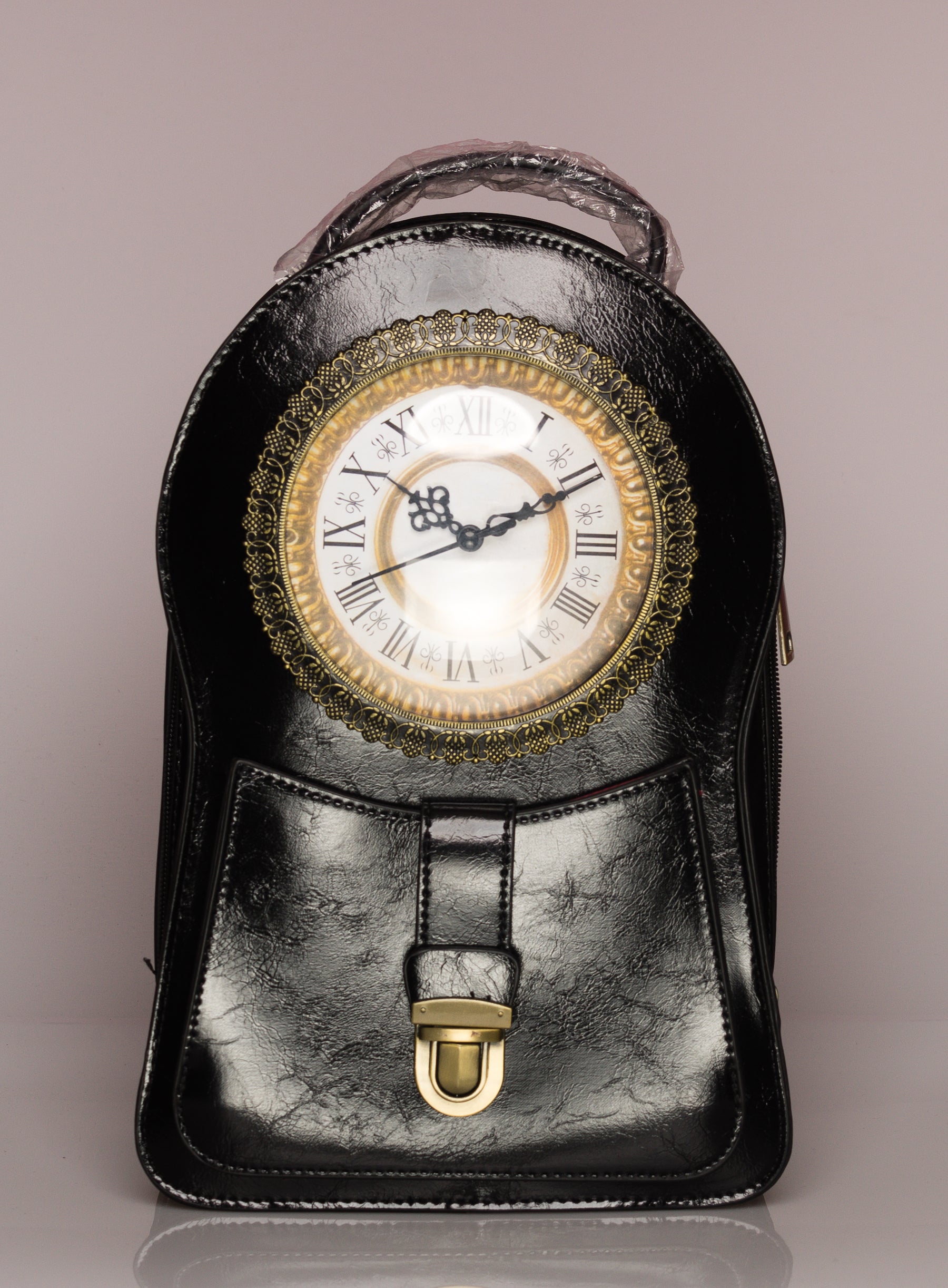 Amazing Retro Real Clock Backpack Vintage Shoulder Purses And Handbags for  women | eBay