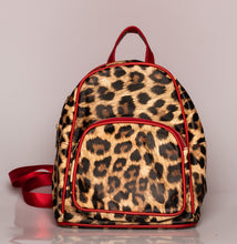 Load image into Gallery viewer, Leopard Backpack (Colors: Red, Camel Brown,Black)
